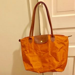 Longchamp Le Pliage large tote bag orange 😍